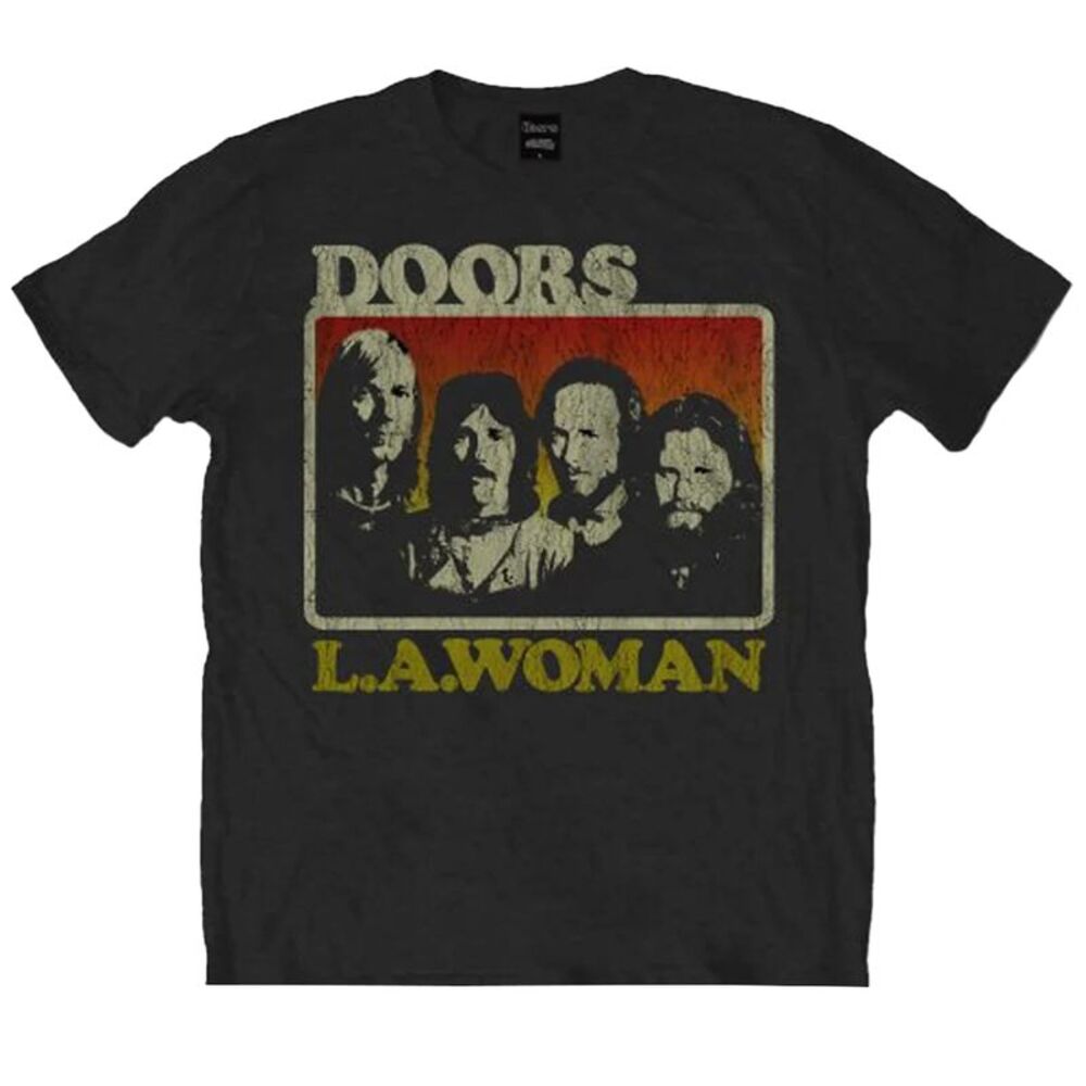 The Doors Unisex Adult LA Woman T-Shirt / Black